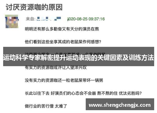 运动科学专家解密提升运动表现的关键因素及训练方法